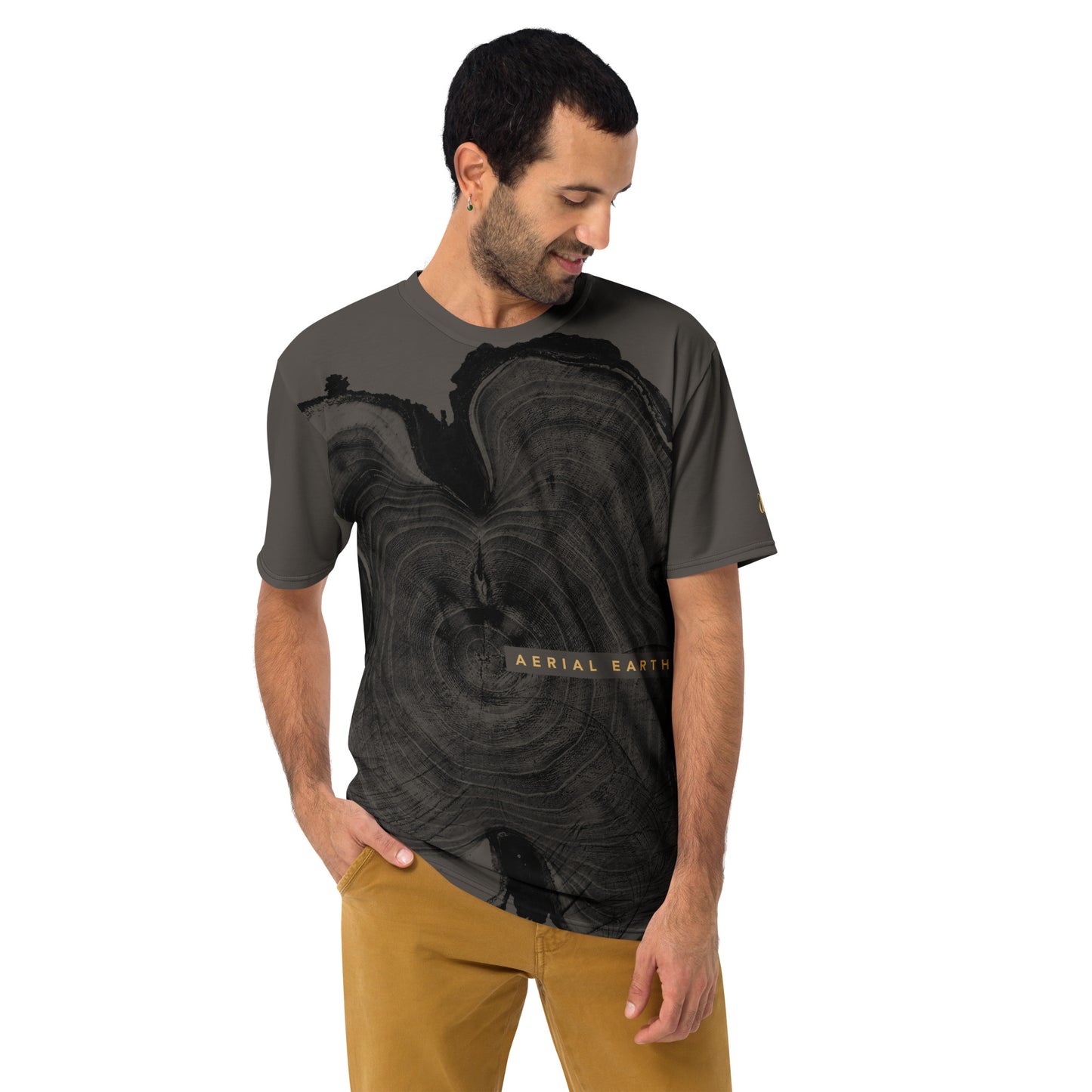 Men's Tree Rings T-Shirt (Coffee)