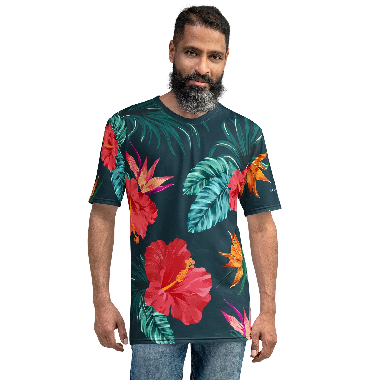 Men's Tropical T-Shirt (Deep Ocean)