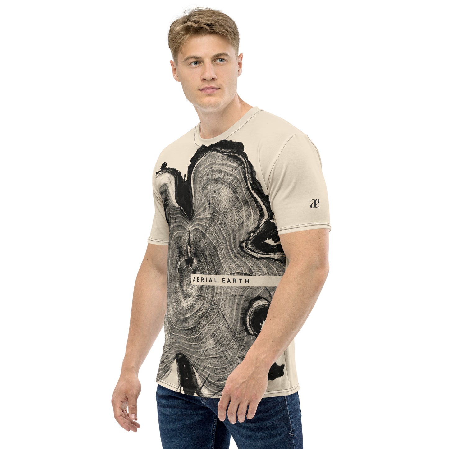 Men's Tree Rings T-Shirt (Oatmeal)