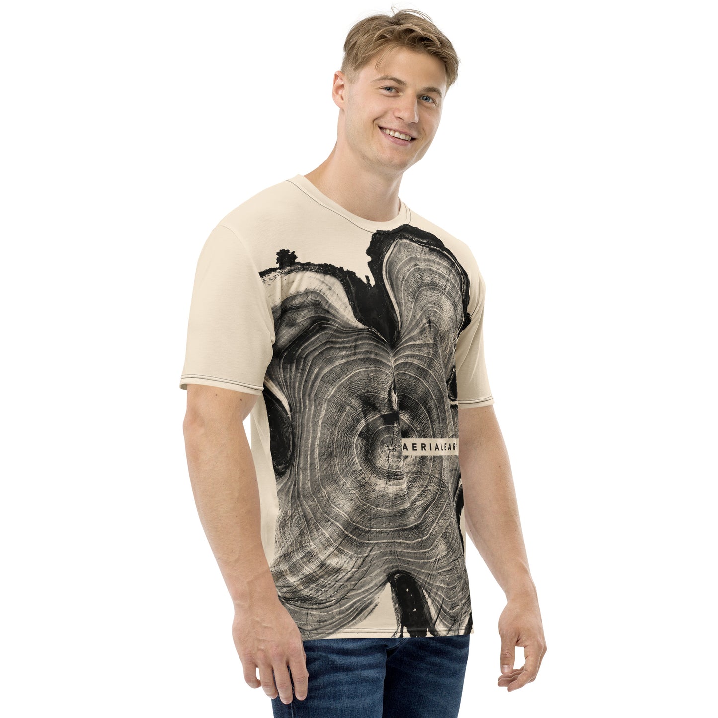 Men's Tree Rings T-Shirt (Oatmeal)