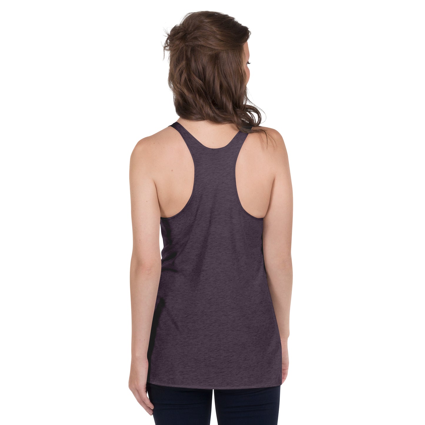 Women's Diving Bird Racerback Tank (Vintage Purple)